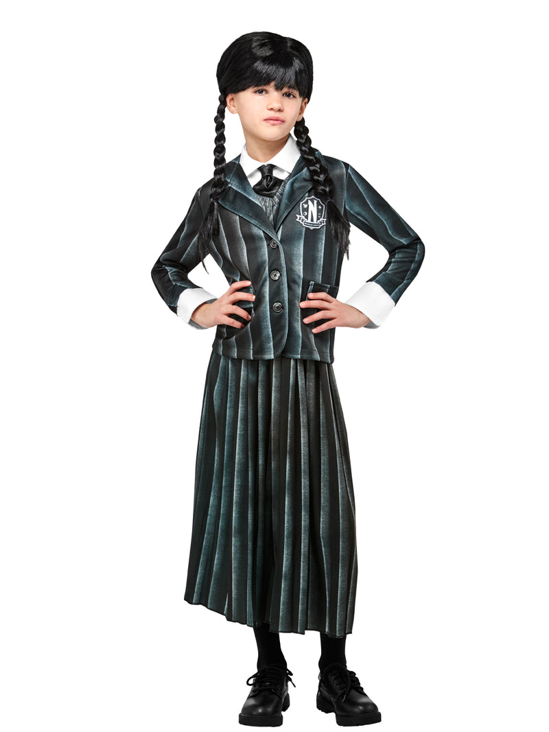 Wednesday Addams Costume Girls Nevermore School Uniform