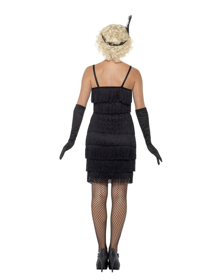 Costumes Australia 1920s Flapper Delighted Girl Costume Adult Black Short Cocktail Dress_4