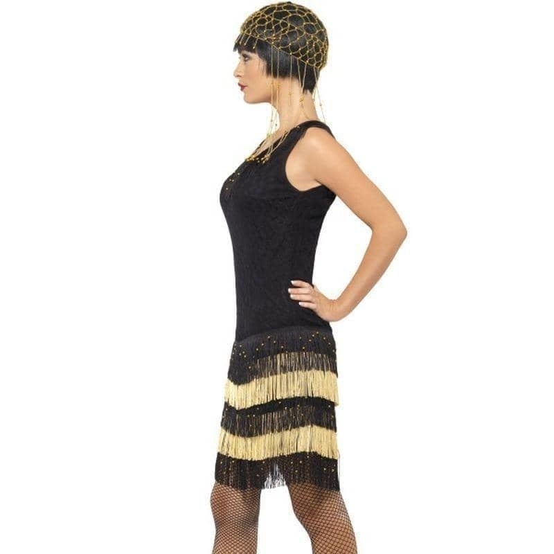 Costumes Australia 1920s Fringed Flapper Costume Adult Black_3