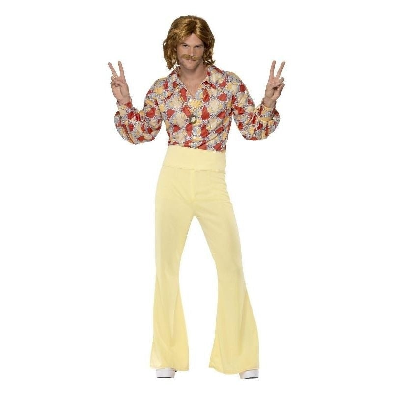 Costumes Australia 1960s Groovy Guy Costume Adult Tan Red_3