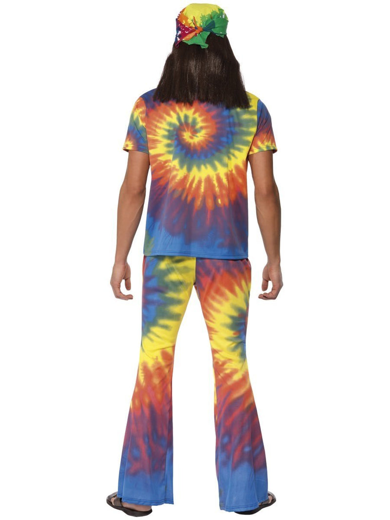 1960s Tie Dye Top and Flared Trousers Adult Rainbow