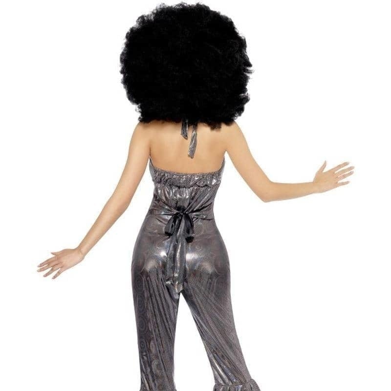 Costumes Australia 1970s Disco Diva Costume Adult Silver Jumpsuit_2