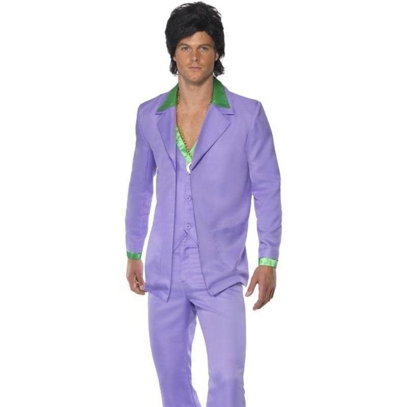 Costumes Australia 1970s Lavender Suit Costume Adult Purple_1