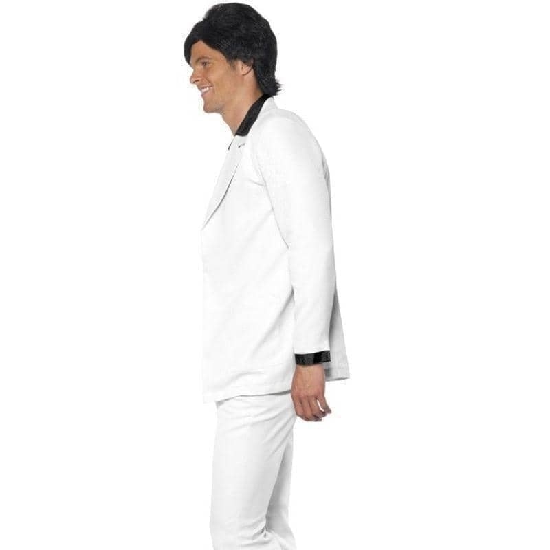 Costumes Australia 1970s White Disco Suit Adult Costume_3