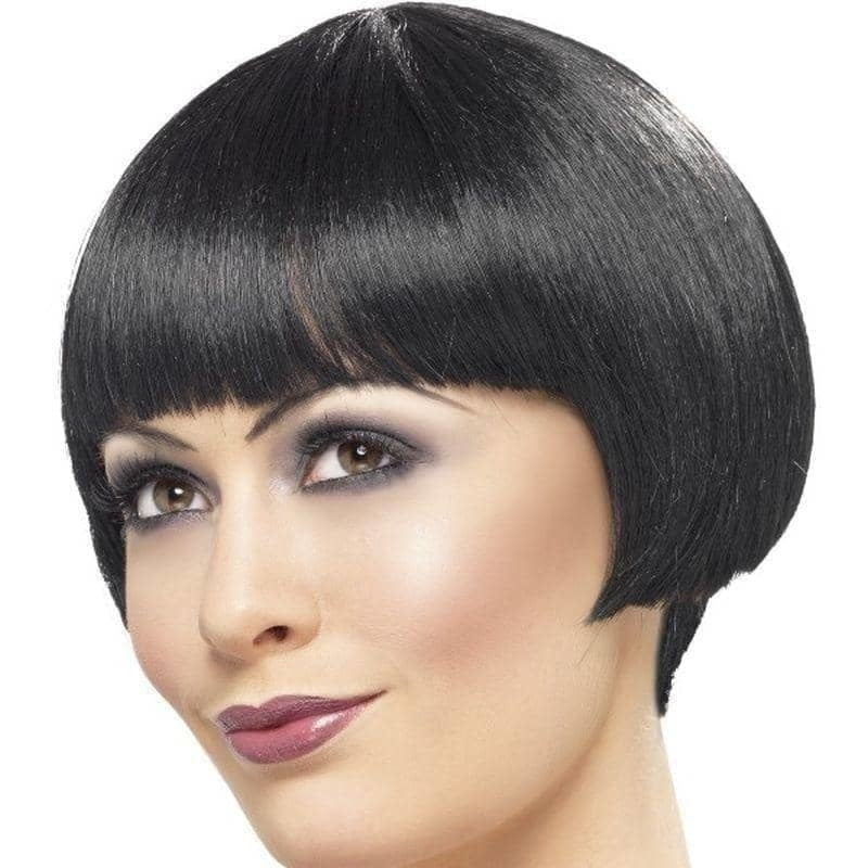 Costumes Australia 20s Flapper Bob Wig Adult Black_1