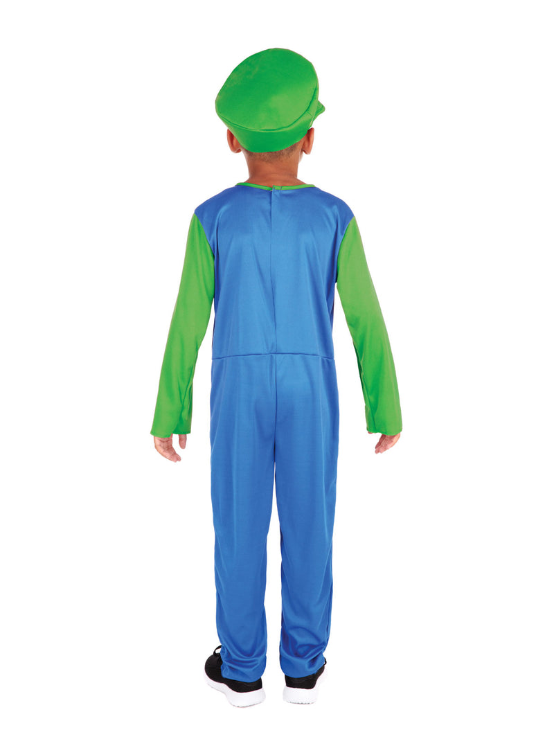 Plumber Boy Childrens Luigi Costume Nintendo