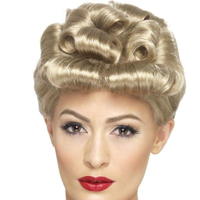 Costumes Australia 40s Vintage Wig Adult Blonde Curls_1