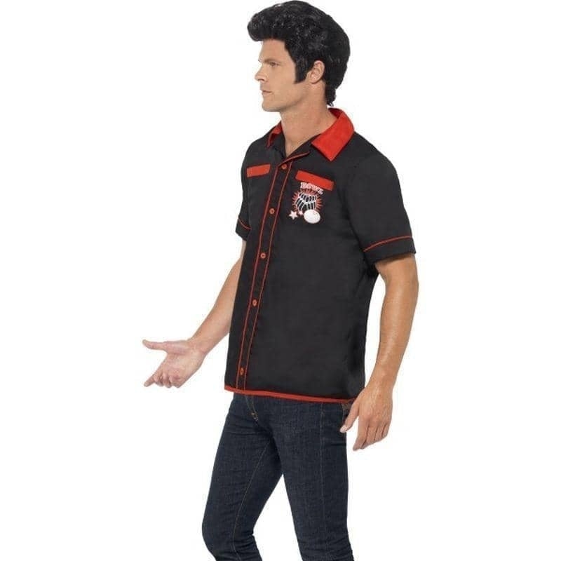 Costumes Australia 50s Bowling Shirt Adult Black_3