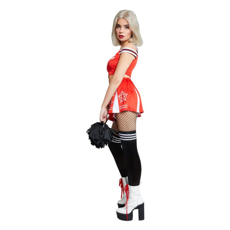 Fever Devil Cheerleader Costume Red & White Adult_3 sm-52190S