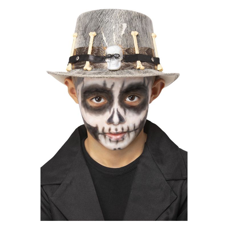 Kids Grey Voodoo Distressed Top Hat Child Multi Black_1 sm-52749