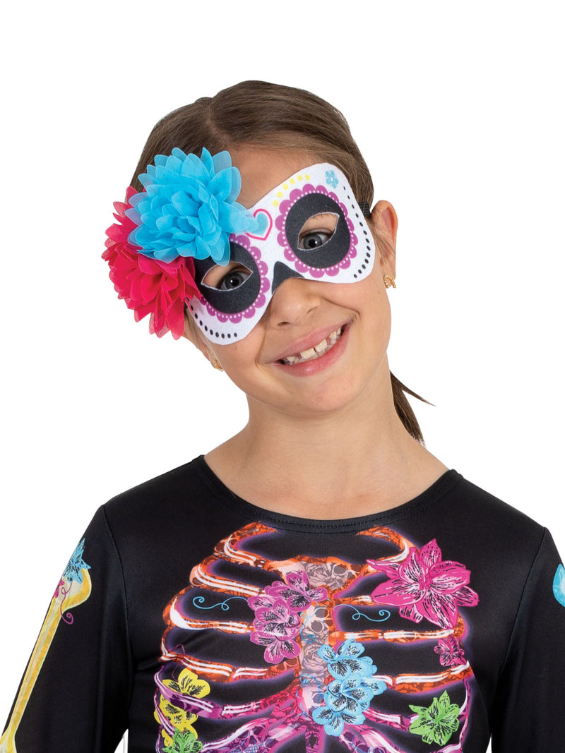 Skeleton Girl Neon Costume Child