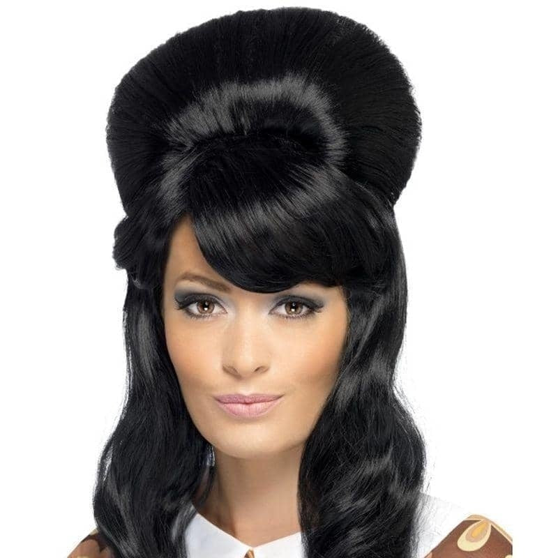 Costumes Australia 60s Brigitte Bouffant Wig Adult Black_1