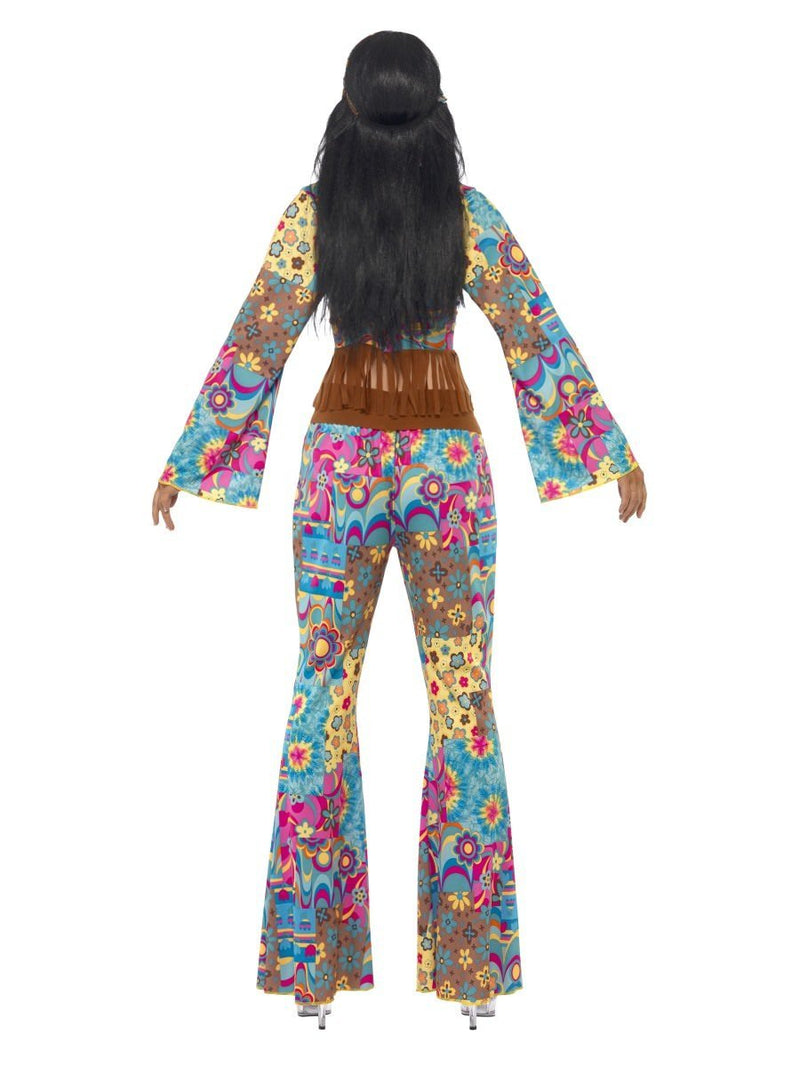 Costumes Australia 60s Hippy Flower Power Costume Adult Blue Yellow_3