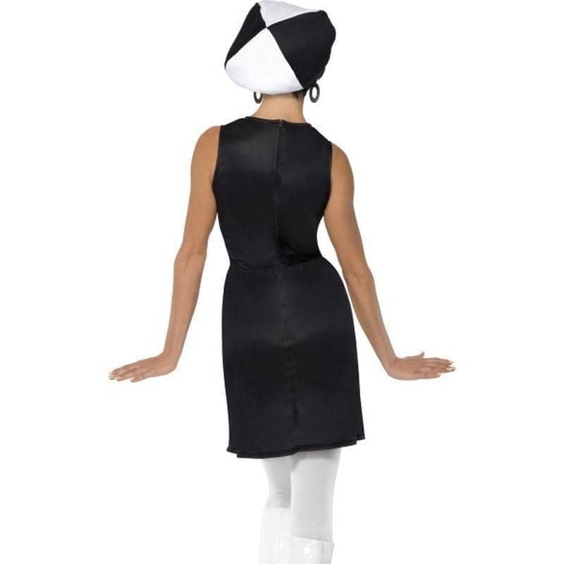 Costumes Australia 60s Party Girl Costume Adult Black White Dress Hat_2