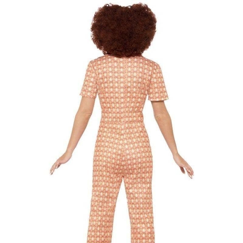 Costumes Australia 70s Authentic Chic Costume Adult Orange Disco Jumpsuit_2