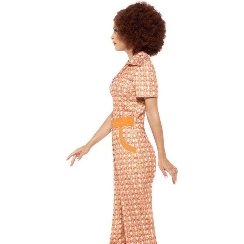 Costumes Australia 70s Authentic Chic Costume Adult Orange Disco Jumpsuit_3