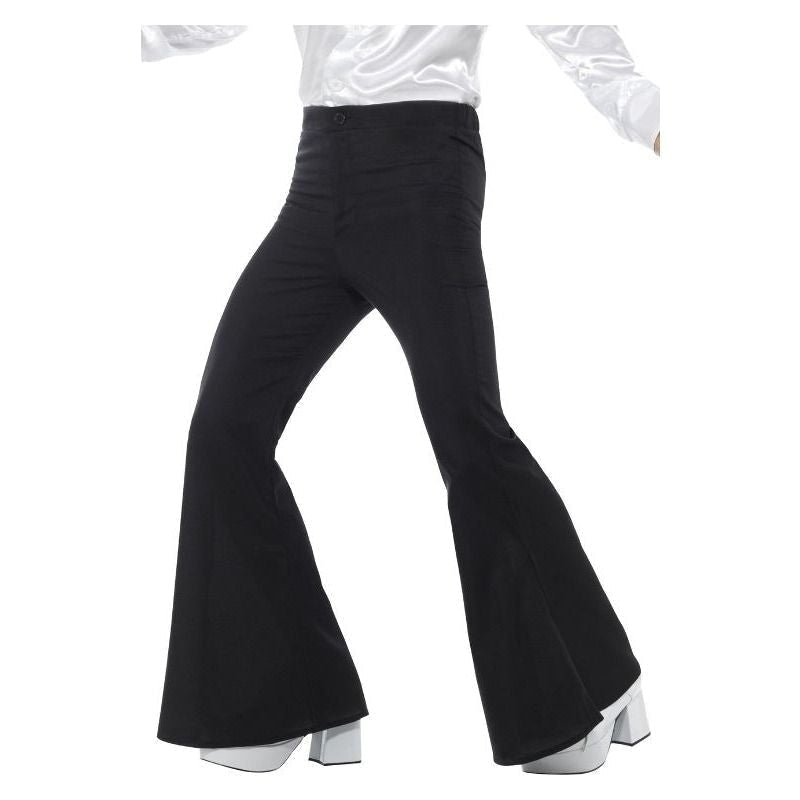 Costumes Australia 70s Flared Trousers Mens Adult Black_1