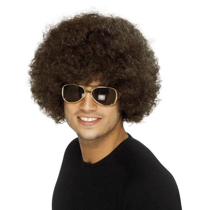 Costumes Australia 70s Funky Afro Adult Brown Wig 120g_1