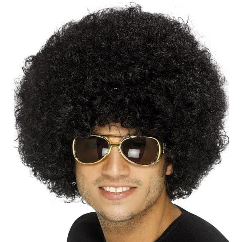 Costumes Australia 70s Funky Afro Wig Adult Black Costume Accessory_1