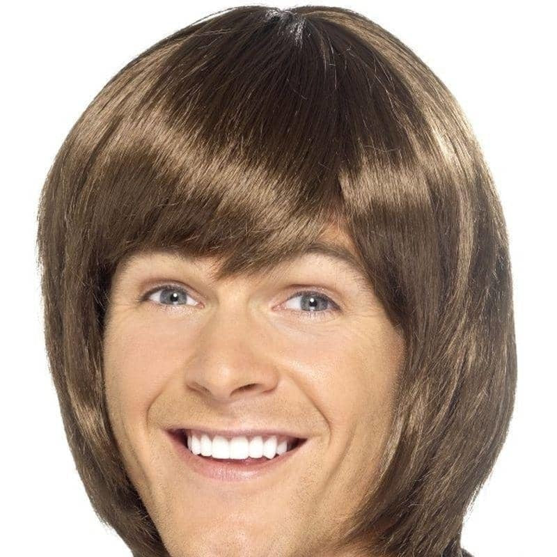 Costumes Australia 70s Heartthrob Partridge Family Adult Brown Wig_1