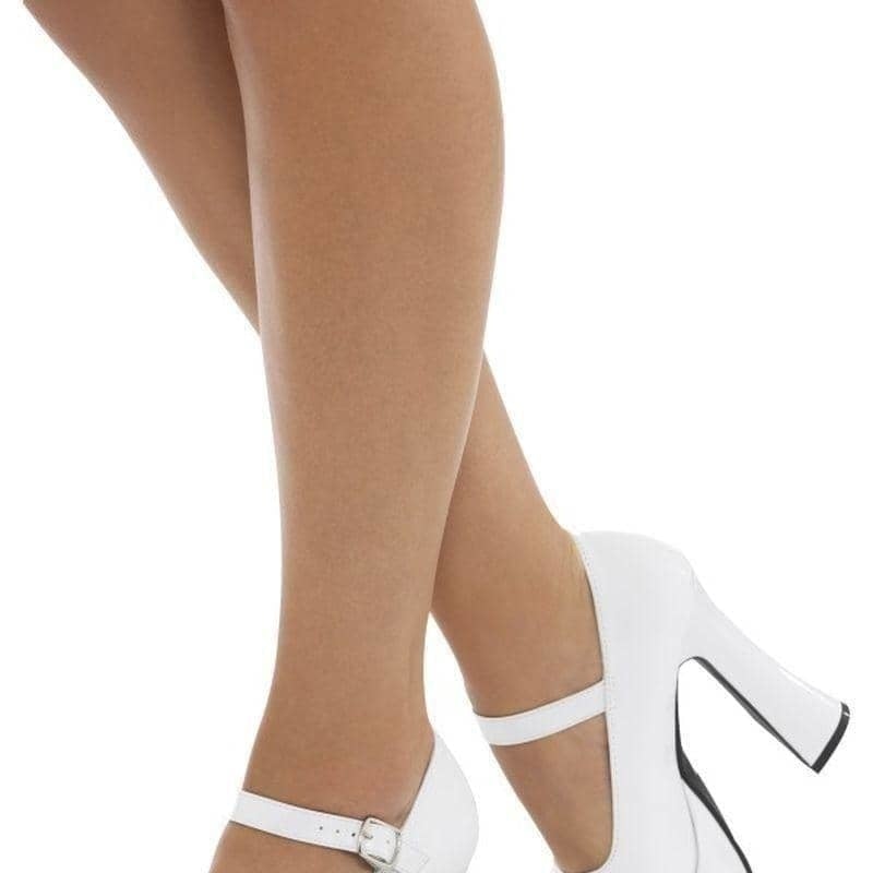 Costumes Australia 70s Ladies Platform Shoes Adult White 5 Inch Heel_1