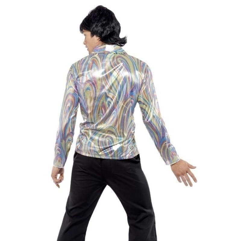 Costumes Australia 70s Retro Costume Adult Psychedelic Shirt Black Flared Trousers_3