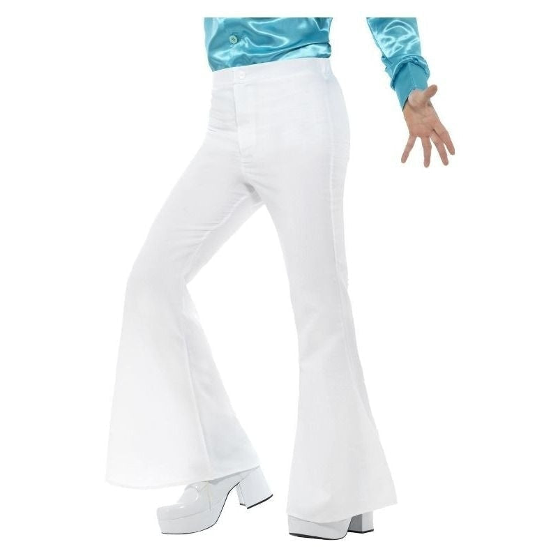 Costumes Australia 70s Style Flared Trousers Mens White_2