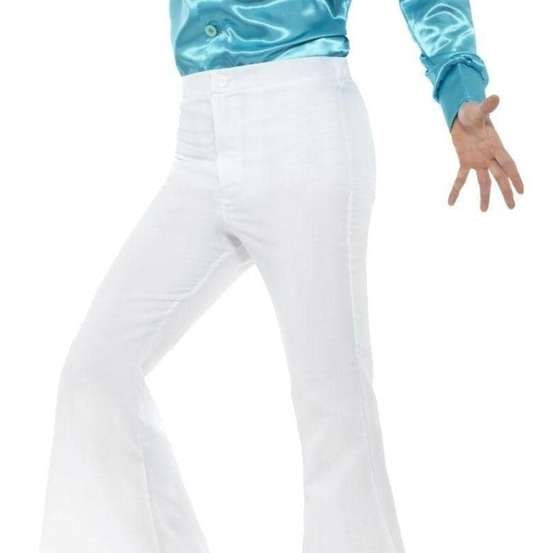 Costumes Australia 70s Style Flared Trousers Mens White_1