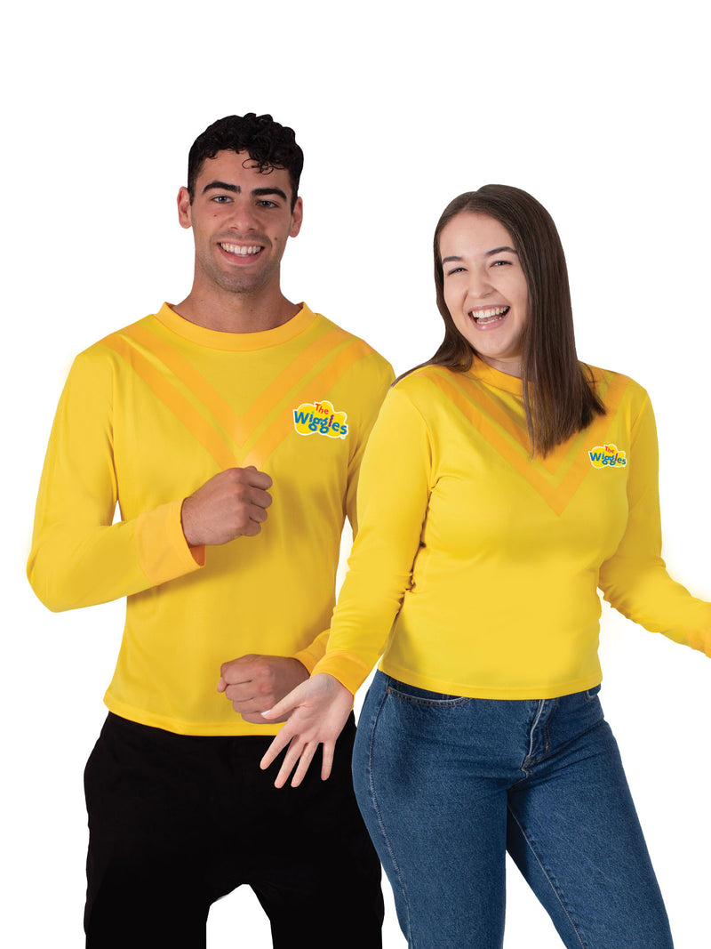 Yellow Wiggle Costume Top Adult