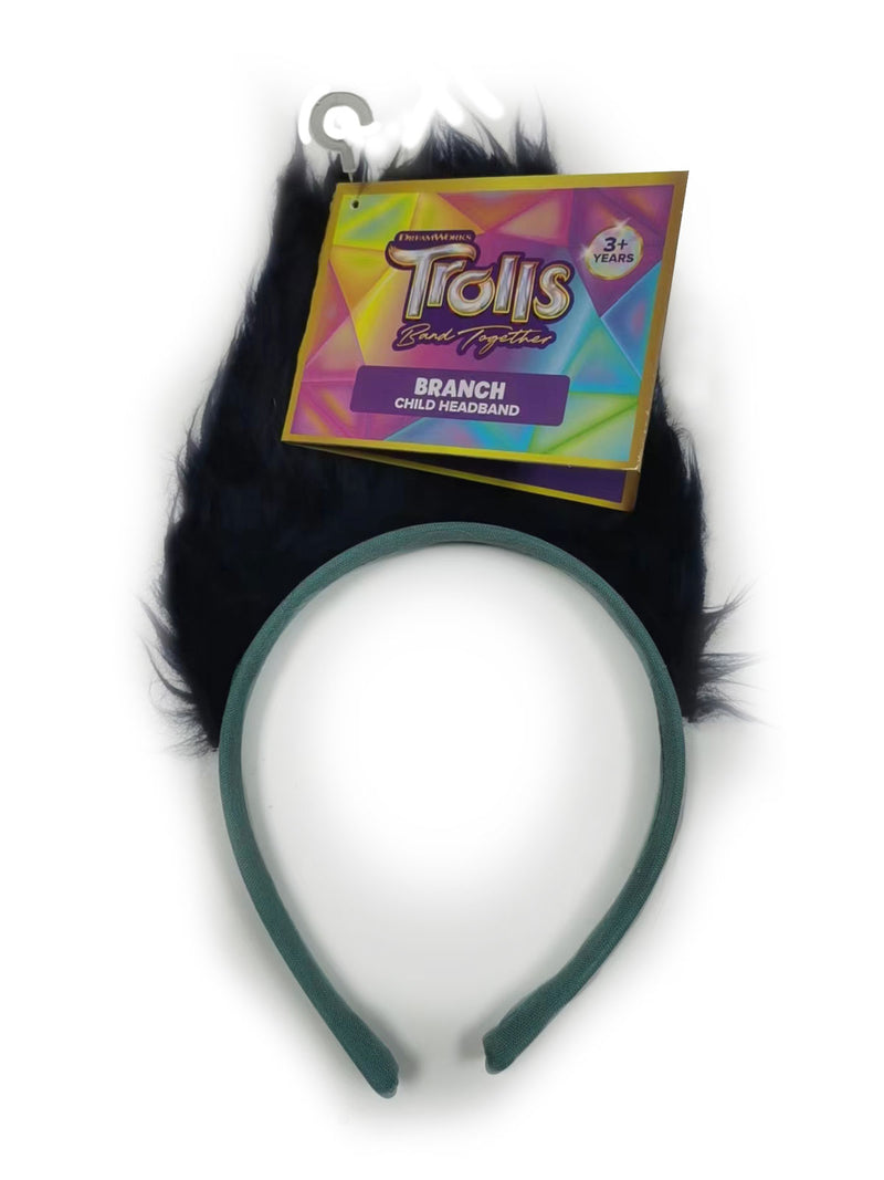 Branch Trolls 3 - Headband With Attached Hair