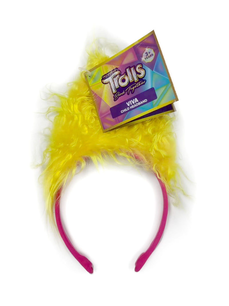 Viva Trolls 3 - Headband With Attached Hair