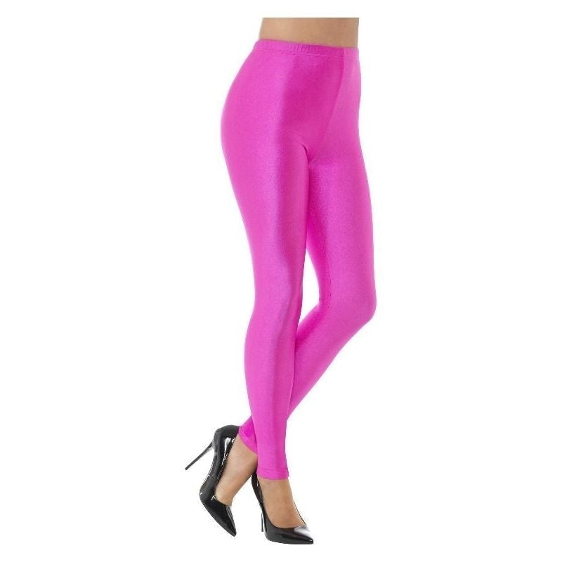 Costumes Australia Size Chart 80s Disco Spandex Leggings Adult Neon Pink