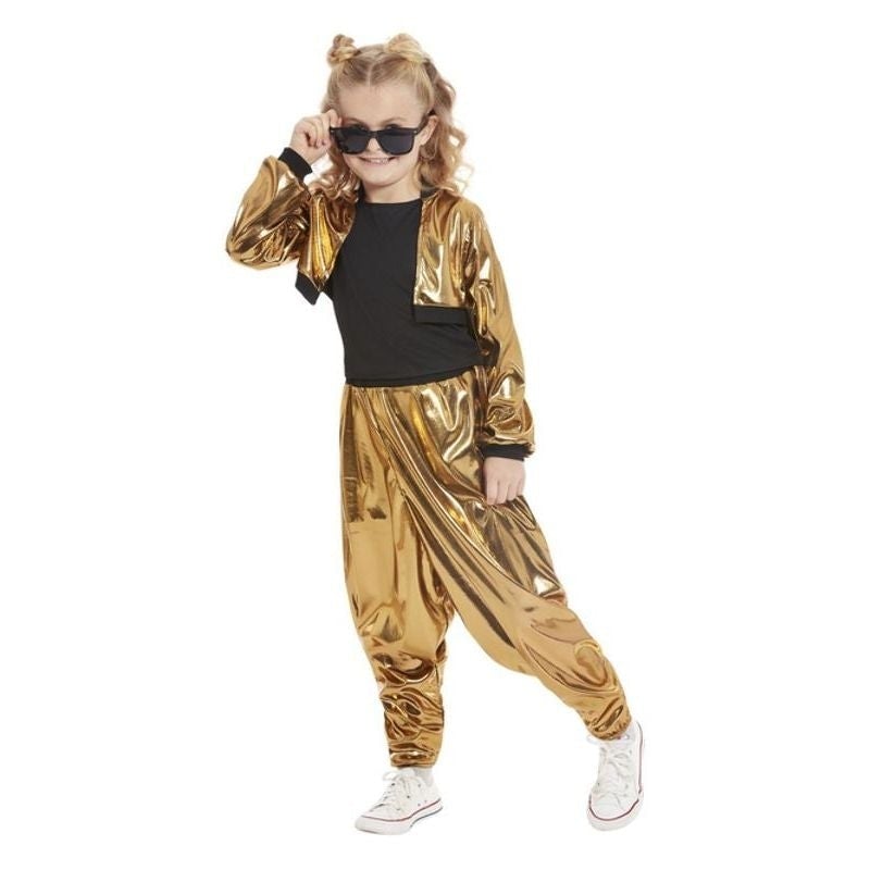 Costumes Australia 80s Hammertime Child Rapper Gold MC Hammer Costume_1