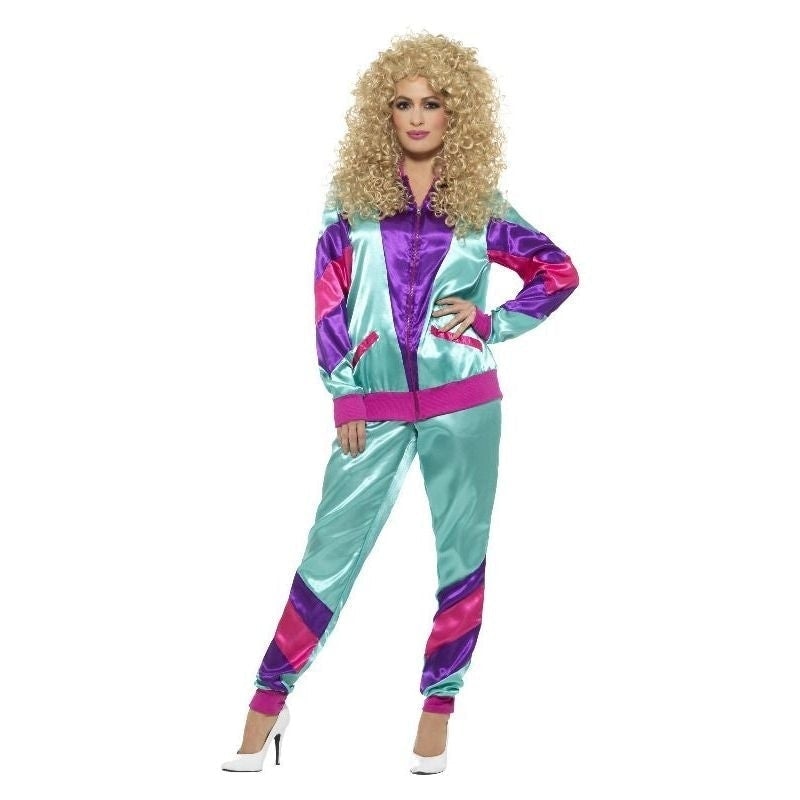 Costumes Australia 80s Height Of Fashion Shell Suit Costume Female Adult Teal Purple_2