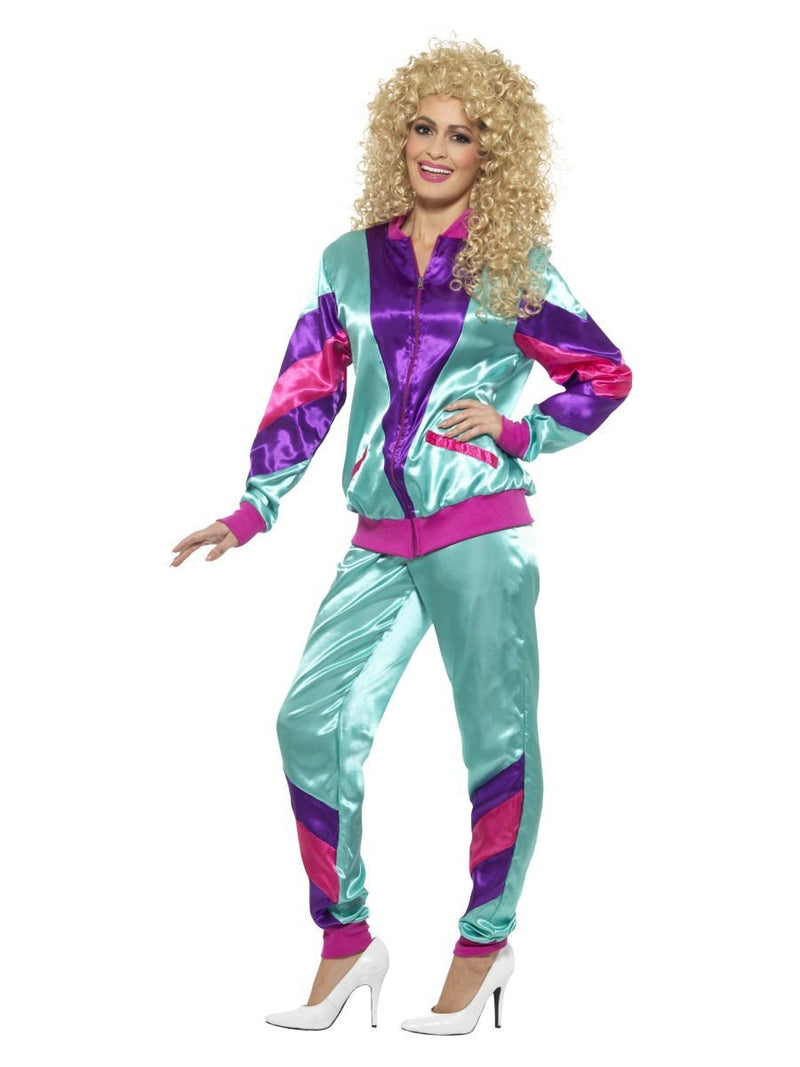 Costumes Australia 80s Height Of Fashion Shell Suit Costume Female Adult Teal Purple_3