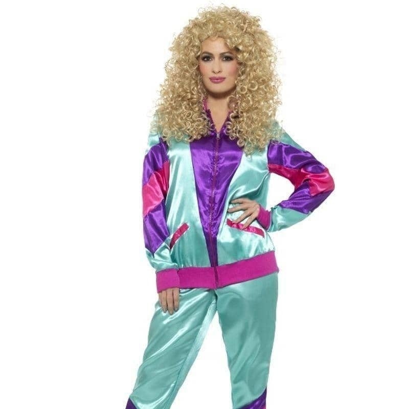 Costumes Australia 80s Height Of Fashion Shell Suit Costume Female Adult Teal Purple_1