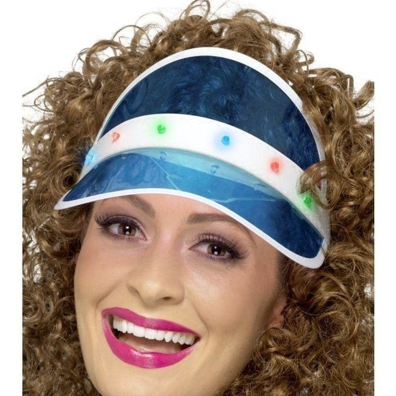 Costumes Australia 80s Light Up Visor Adult Blue_1