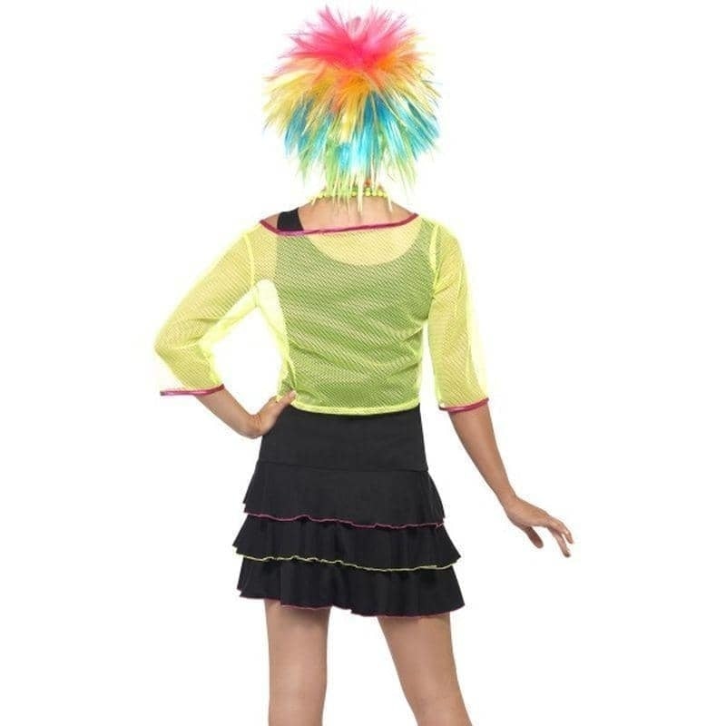 Costumes Australia 80s Pop Tart Costume Adult Black Green Top Dress Headband_2