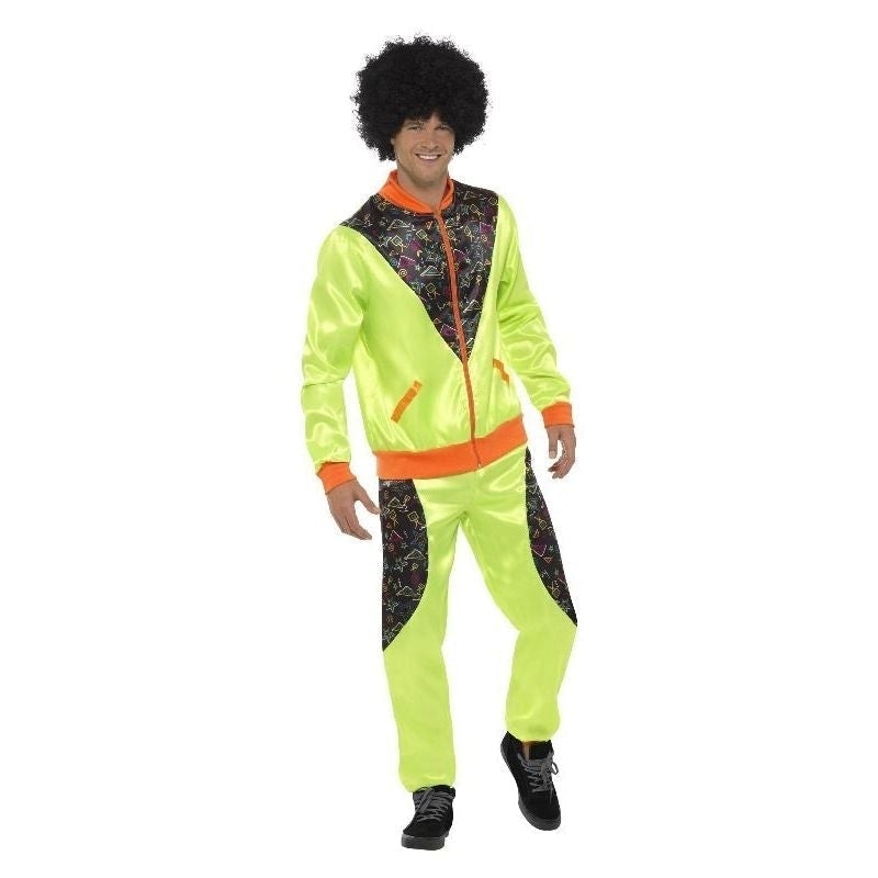 Costumes Australia 80s Retro Shell Suit Costume Adult Neon Green_2