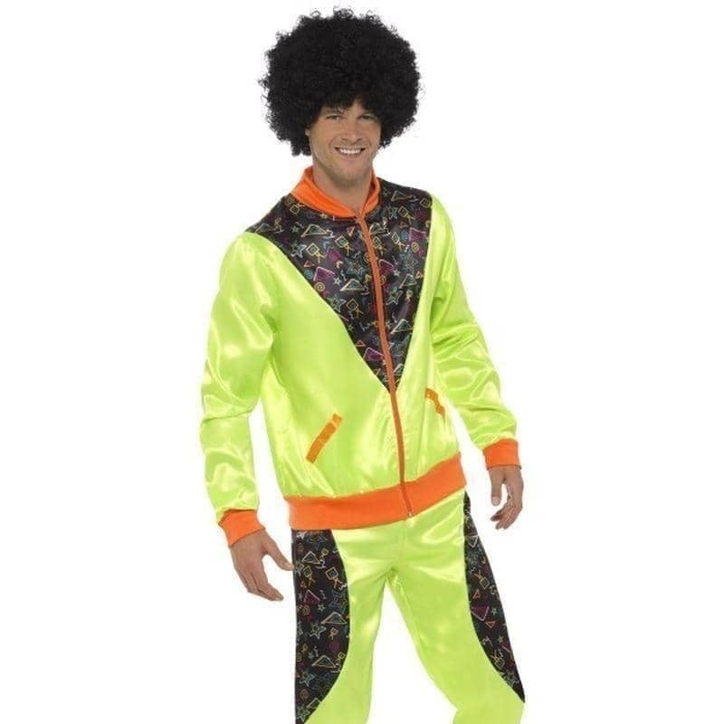 Costumes Australia 80s Retro Shell Suit Costume Adult Neon Green_1