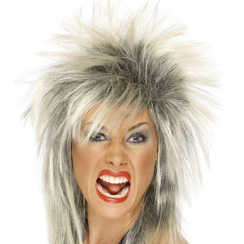 Costumes Australia 80s Rock Diva Wig Adult Blonde Two Tone Tina Turner_1