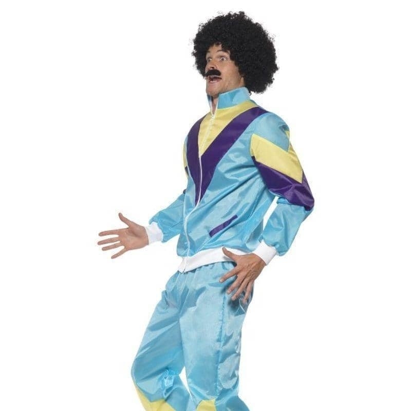 Costumes Australia 80s Scouser Height Of Fashion Shell Suit Costume Adult Blue Yellow_3