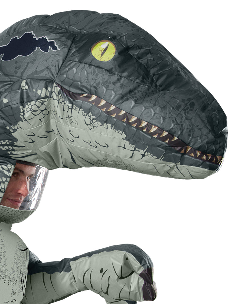 Velociraptor Blue Inflatable Costume Adult