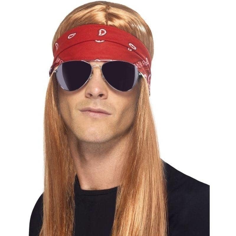 Costumes Australia 90s Rocker Kit Adult Wig Sunglasses Bandana_1