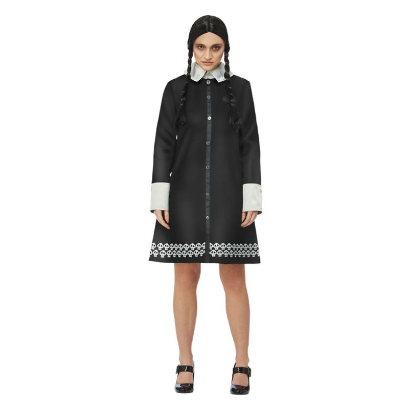 Costumes Australia Addams Family Wednesday Costume Adult Black_1