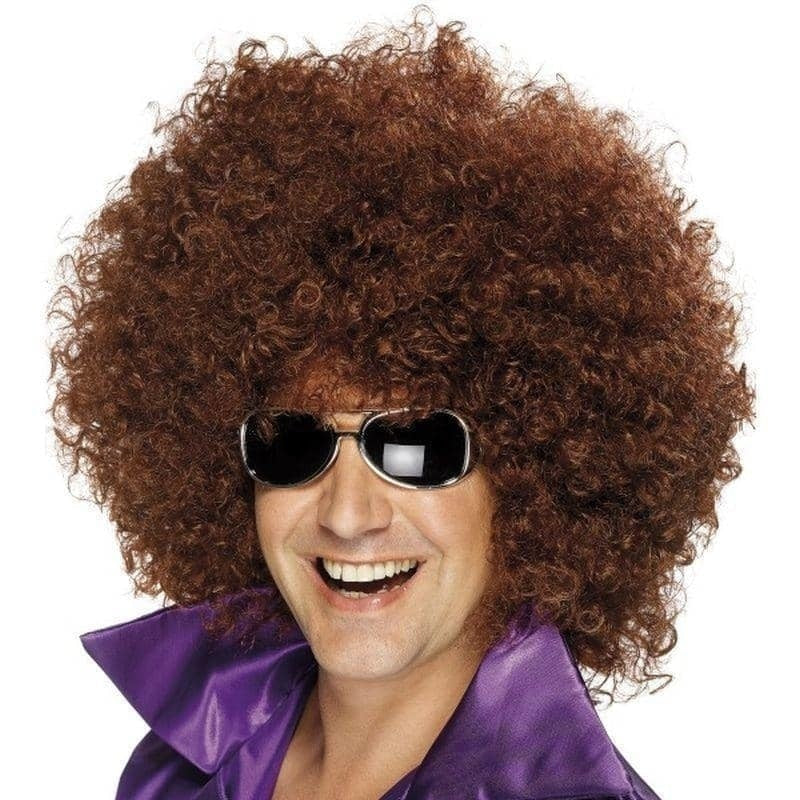 Costumes Australia Afro Wig Mega Huge Adult Brown_1