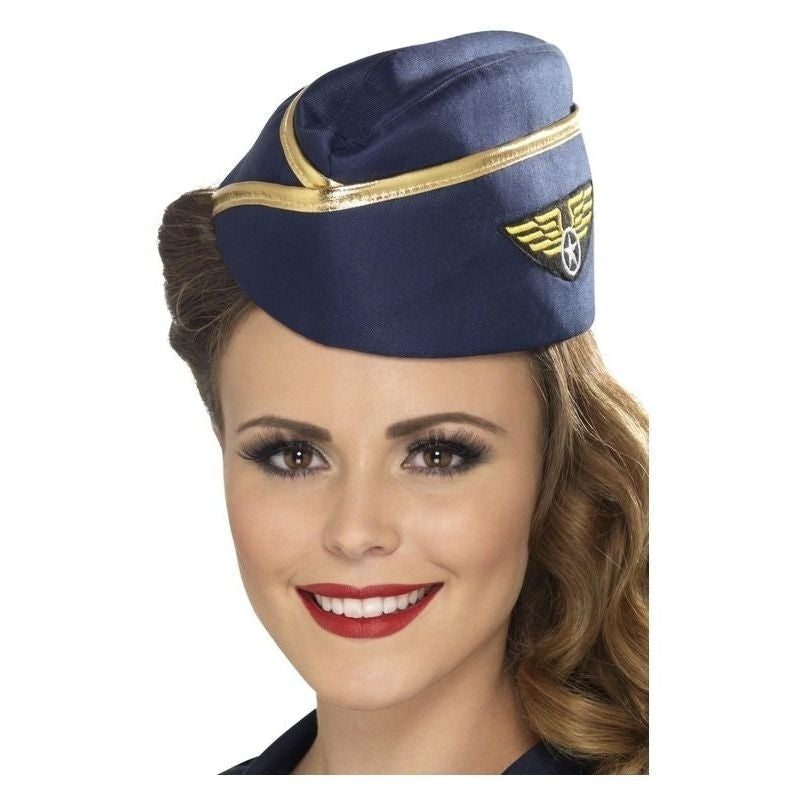 Costumes Australia Size Chart Air Hostess Hat Adult Blue Costume Accessory