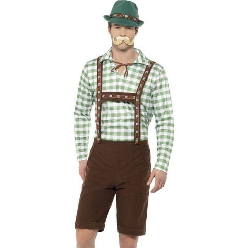 Costumes Australia Alpine Bavarian Costume Adult Green Brown_1