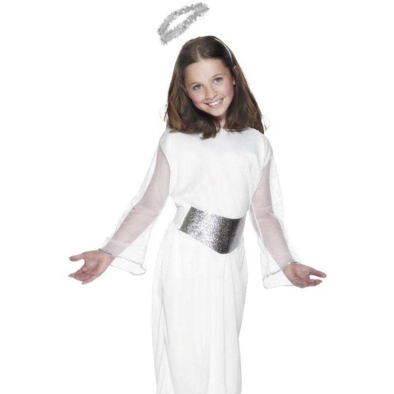 Costumes Australia Angel Costume Kids White Dress with Halo_1