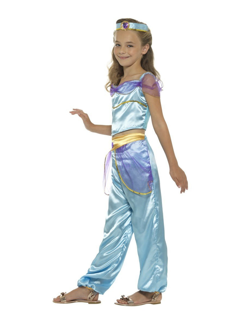 Costumes Australia Arabian Princess Costume Kids Blue Jewel Headband_3